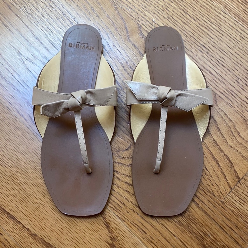 Alexandre Birman Clarita Thong Slides Nude, 37.5